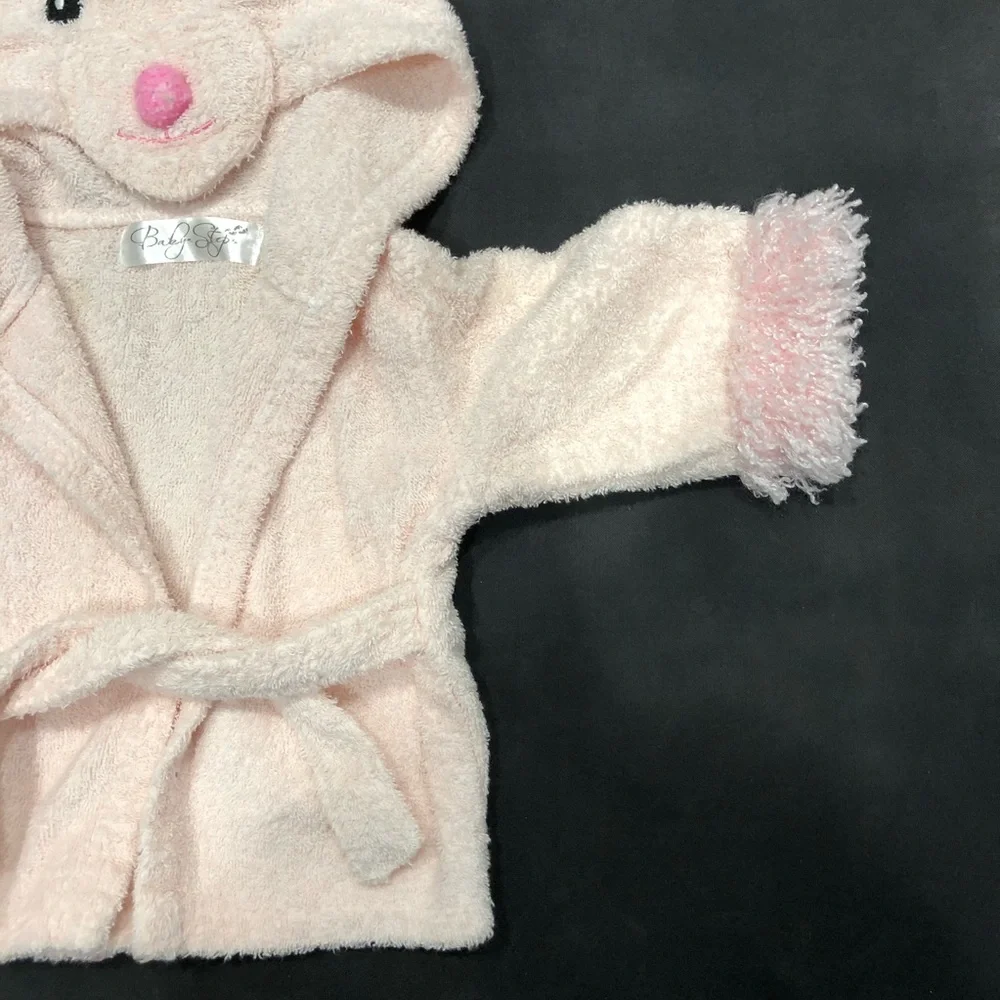 BABY STEPS BATHTIME BUNNY HOODED SPA BABY ROBE
